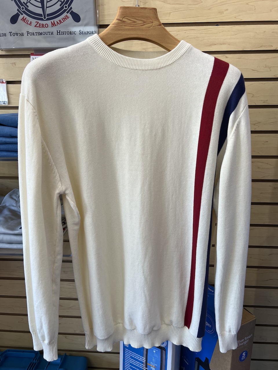 Men's Racing Stripe Knit Long Sleeve